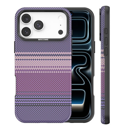 Калъф MagSafe за Apple iPhone 17 Pro Max, OEM, Gradient Rainbow, Лилав