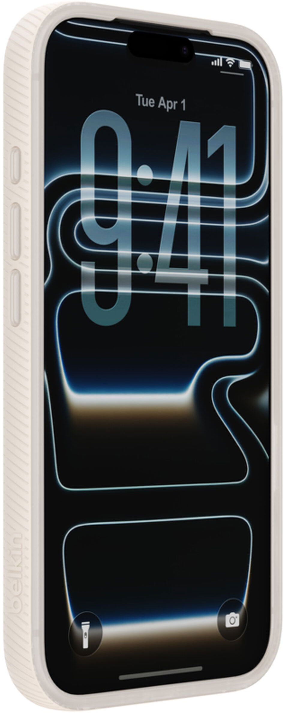 Калъф MagSafe за Apple iPhone 17 Pro Max, Belkin, SheerForce Grip, Бежов MSA036hqSA