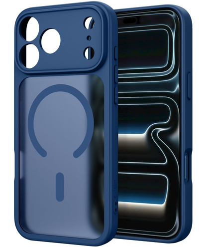 Калъф MagSafe за Apple iPhone 18 Pro Max / 17 Pro Max, Tech-Protect, BasicMag, Матово тъмносиньо