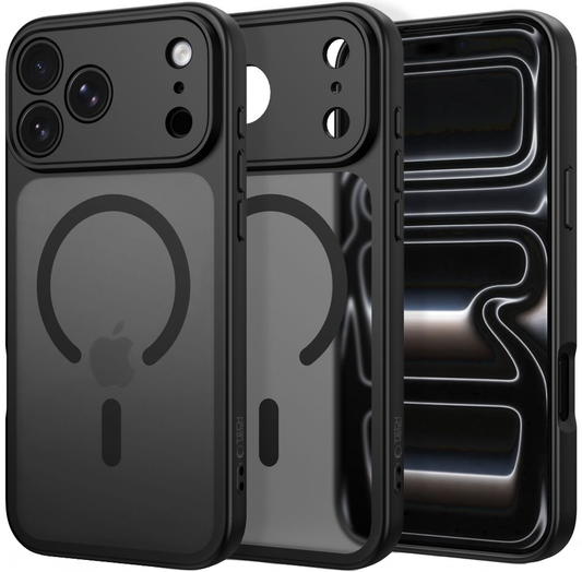 Калъф MagSafe за Apple iPhone 18 Pro Max / 17 Pro Max, Tech-Protect, BasicMag, Матиран Черен