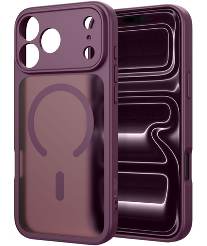 Калъф MagSafe за Apple iPhone 18 Pro Max / 17 Pro Max, Tech-Protect, BasicMag, Матово бордо