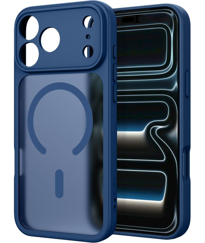 Калъф MagSafe за Apple iPhone 18 Pro / 17 Pro, Tech-Protect, BasicMag, Матово тъмносиньо