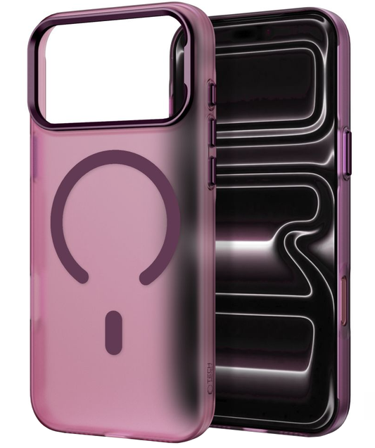 Калъф MagSafe за Apple iPhone 18 Pro / 17 Pro, Tech-Protect, MagZero, Матово бордо