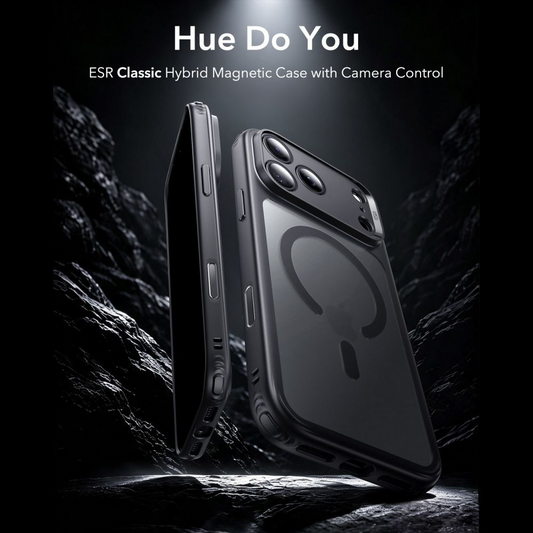 Калъф MagSafe за Apple iPhone 18 Pro Max / 17 Pro Max, ESR, Classic Hybrid, Черен