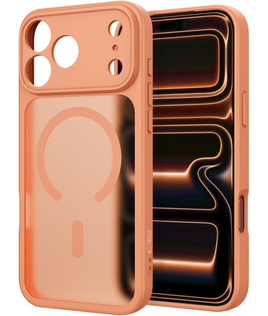 Калъф MagSafe за Apple iPhone 18 Pro Max / 17 Pro Max, Tech-Protect, BasicMag, Матиран оранжев