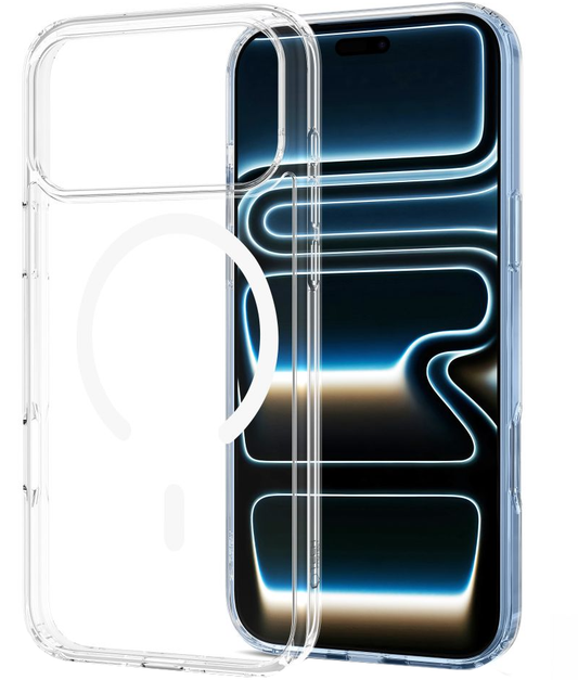 Калъф MagSafe за Apple iPhone 18 Pro Max / 17 Pro Max, Tech-Protect, Flexair Hybrid, Прозрачен