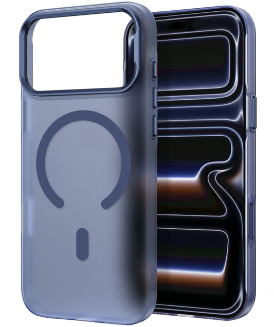 MagSafe калъф за Apple iPhone 18 Pro Max / 17 Pro Max, Tech-Protect, MagZero, Матово тъмносиньо