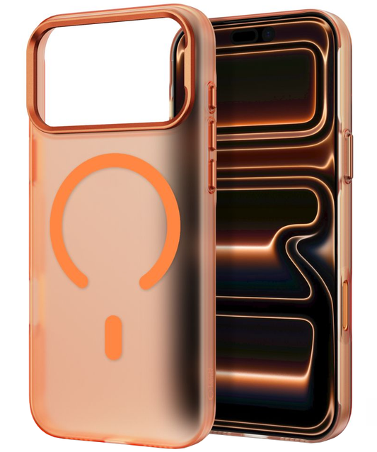 Калъф MagSafe за Apple iPhone 18 Pro Max / 17 Pro Max, Tech-Protect, MagZero, Матиран Оранжев