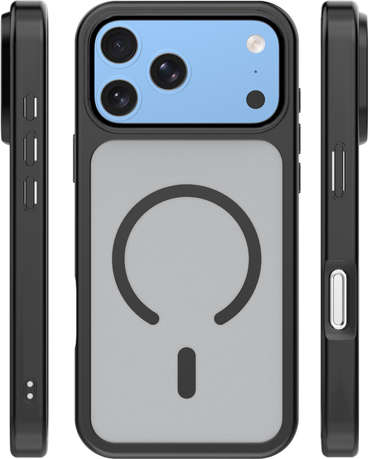 Калъф MagSafe за Apple iPhone 18 Pro / 17 Pro, OEM, Mag Big Hole, матовочерен