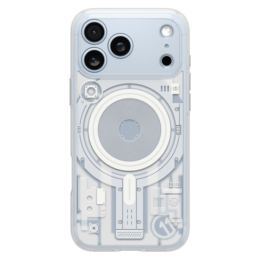 Калъф MagSafe за Apple iPhone 18 Pro / 17 Pro, Spigen, C11 Ultra Hybrid MagFit Element, бял ACS12308