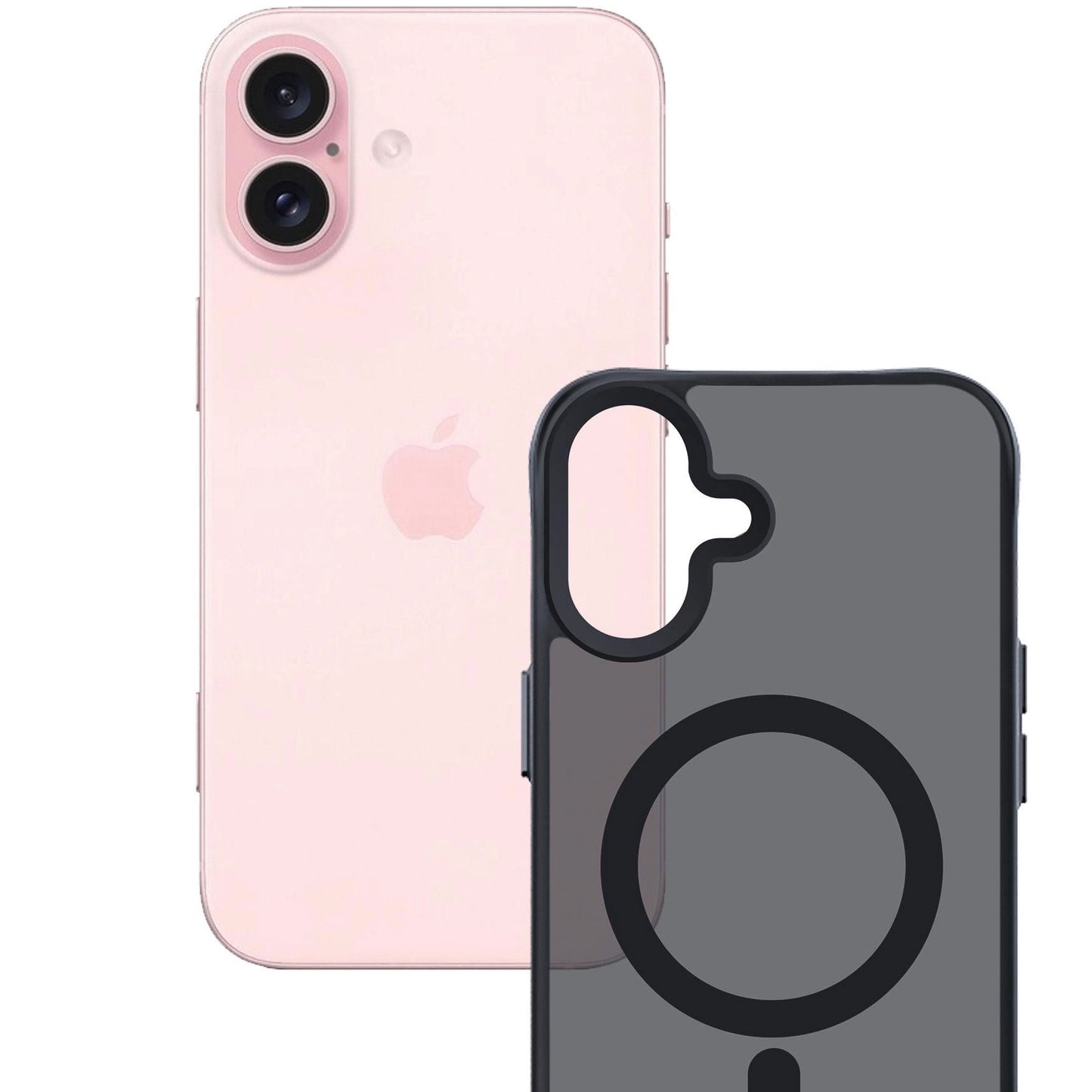 Калъф MagSafe за Apple iPhone 16, 3MK, Smoke MagCase, Черен