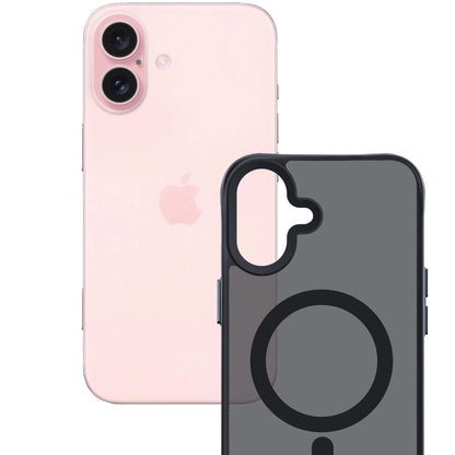 Калъф MagSafe за Apple iPhone 16, 3MK, Smoke MagCase, Черен