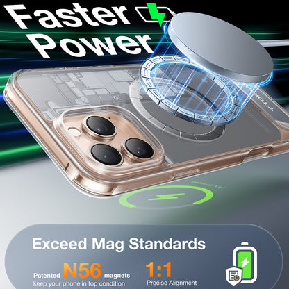 Калъф MagSafe за Apple iPhone 16 Pro, Torras, Pstand, Прозрачен