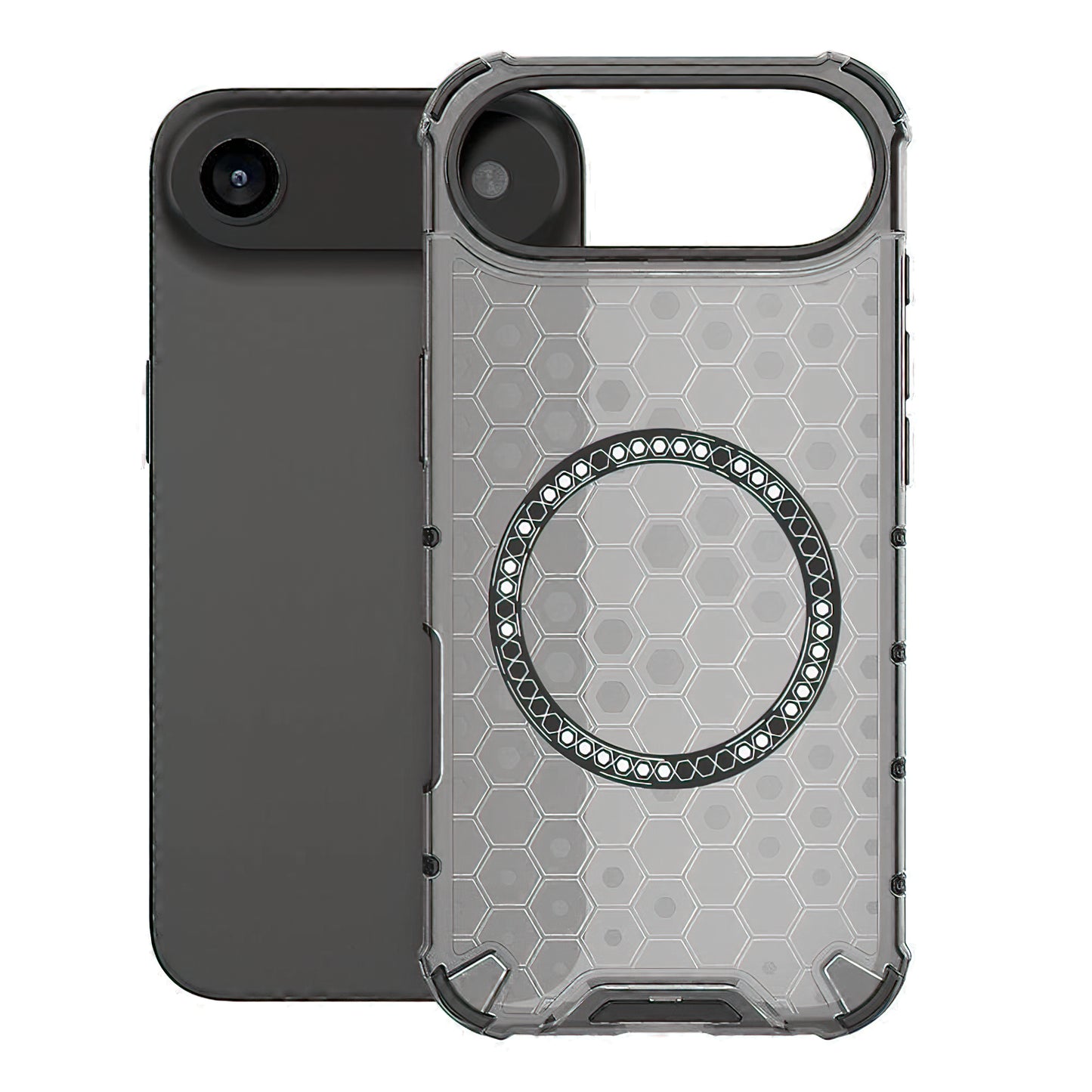 Калъф MagSafe за Apple iPhone 17 Air, Techsuit, HoneyComb Shield, Черен