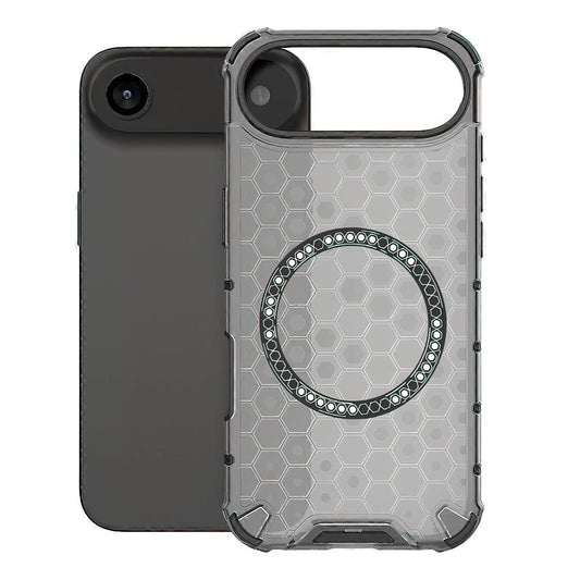 Калъф MagSafe за Apple iPhone 17 Air, Techsuit, HoneyComb Shield, Черен