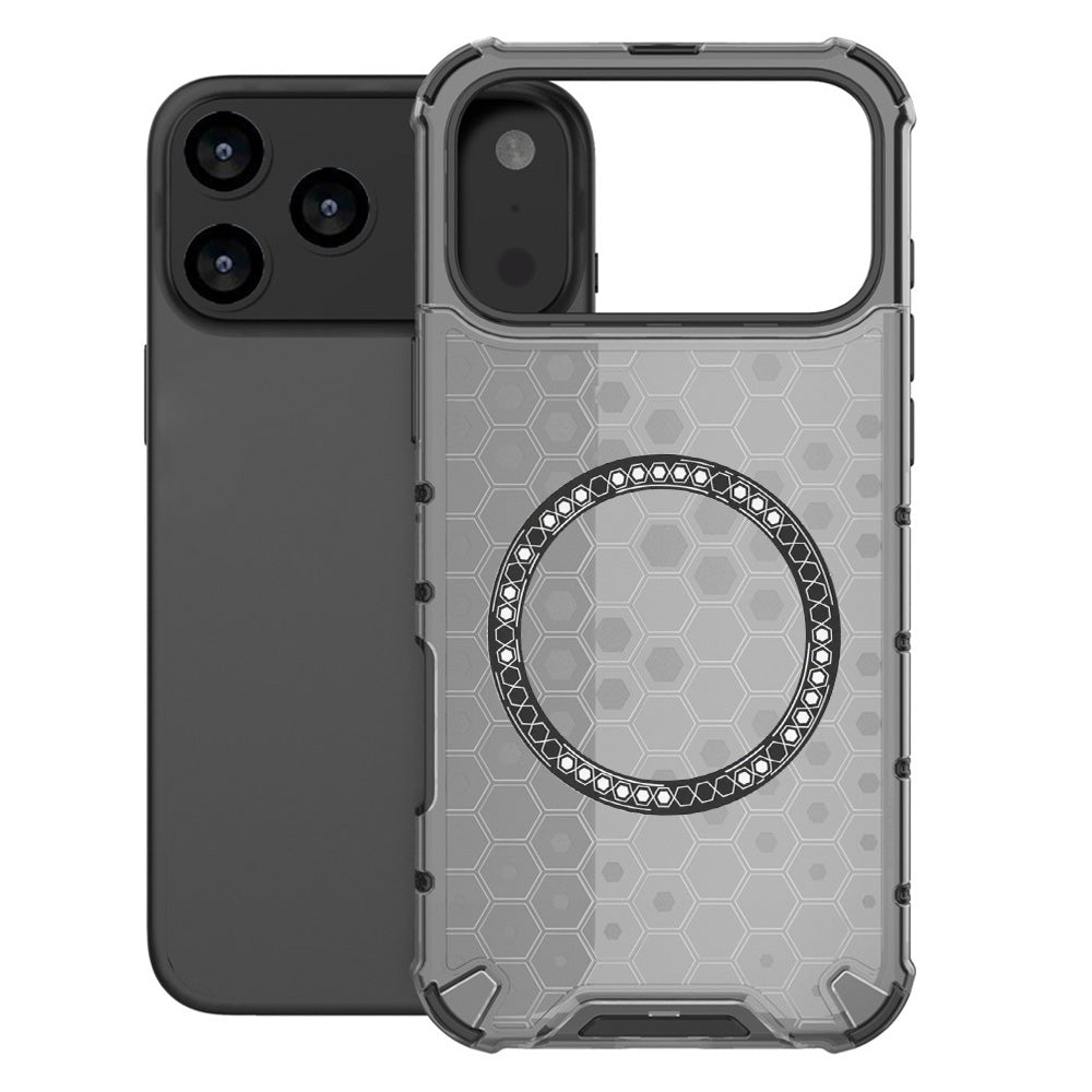 Калъф MagSafe за Apple iPhone 17 Pro, Techsuit, HoneyComb Shield, Черен