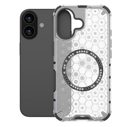 Калъф MagSafe за Apple iPhone 17, Techsuit, HoneyComb Shield, Бял