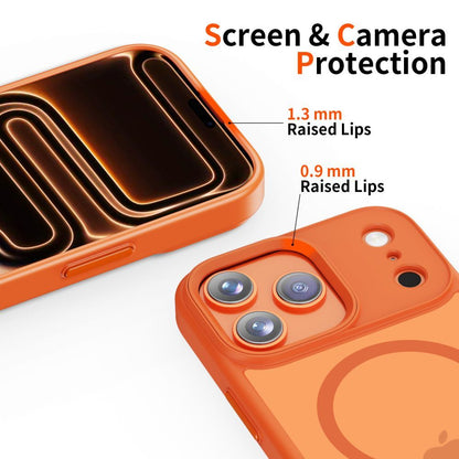 Калъф MagSafe за Apple iPhone 17 Pro Max, Tech-Protect, Magmat, Матово оранжев