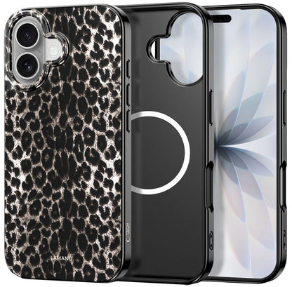 Калъф MagSafe за Apple iPhone 17, Tech-Protect, Lamano Leopard, Черен