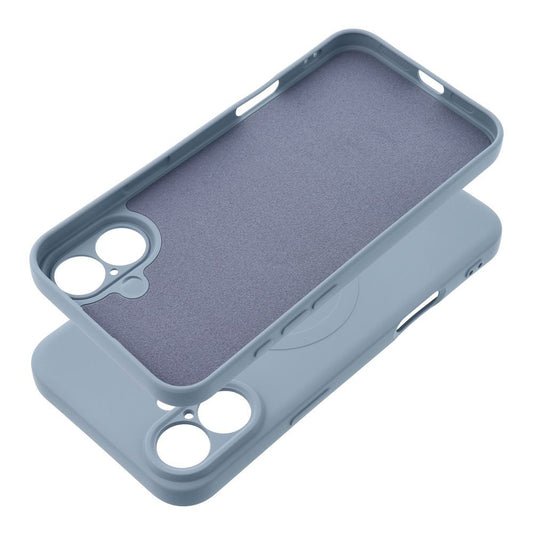Калъф MagSafe за Apple iPhone 17e / 16e, OEM, Silicone Mag, Син