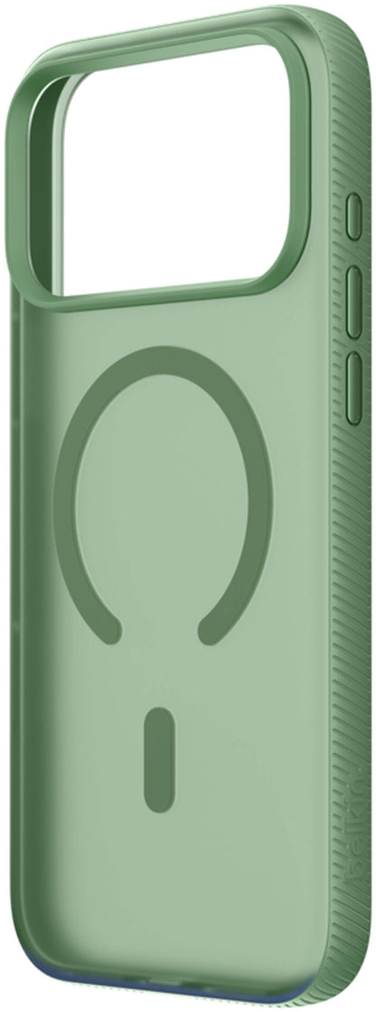 Калъф MagSafe за Apple iPhone 17 Pro Max, Belkin, SheerForce Grip, Зелен MSA036hqSE