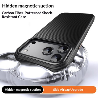 Калъф MagSafe за Apple iPhone 18 Pro Max / 17 Pro Max, OEM, Карбон, Черен