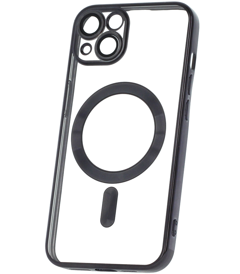 Калъф MagSafe за Apple iPhone 18 Pro / 17 Pro, OEM, Color Chrome Mag, Черен