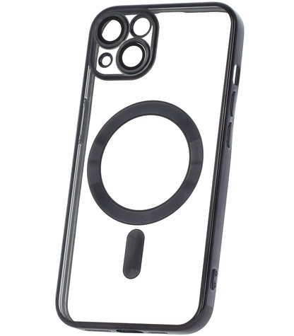 Калъф MagSafe за Apple iPhone 18 Pro / 17 Pro, OEM, Color Chrome Mag, Черен