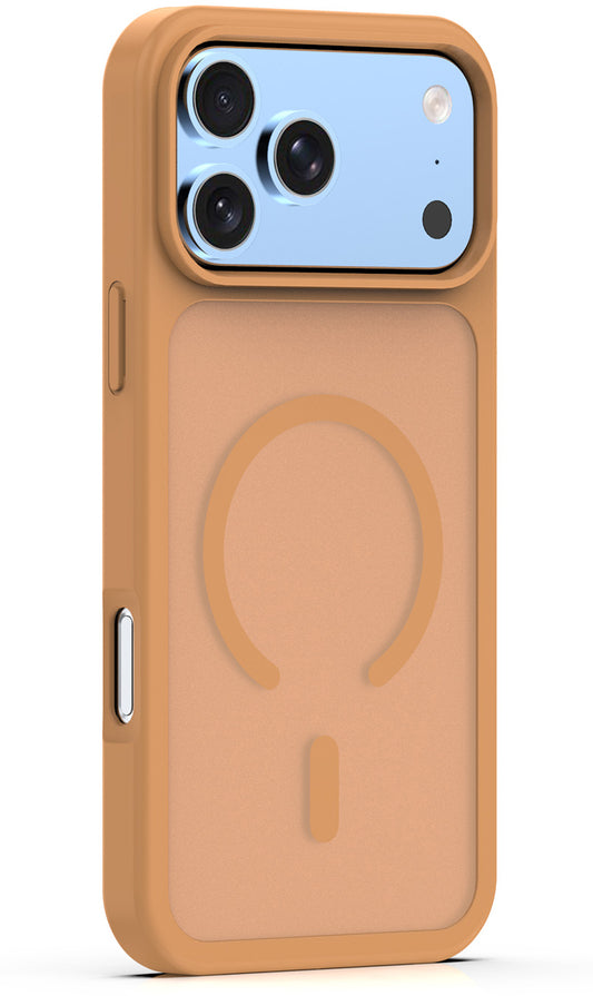 Калъф MagSafe за Apple iPhone 18 Pro Max / 17 Pro Max, OEM, Mag Matt Big Hole, Кафяв