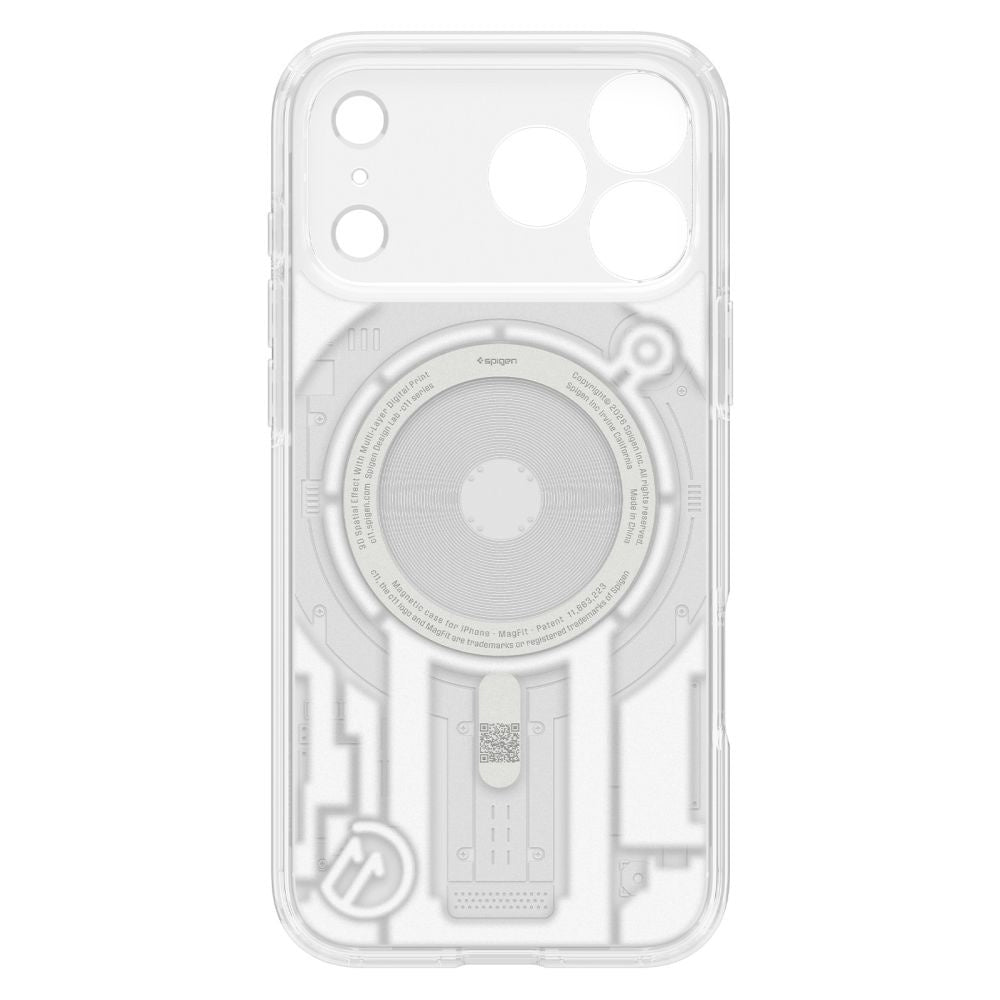 Калъф MagSafe за Apple iPhone 18 Pro Max / 17 Pro Max, Spigen, C11 Ultra Hybrid MagFit Element, бял ACS12307