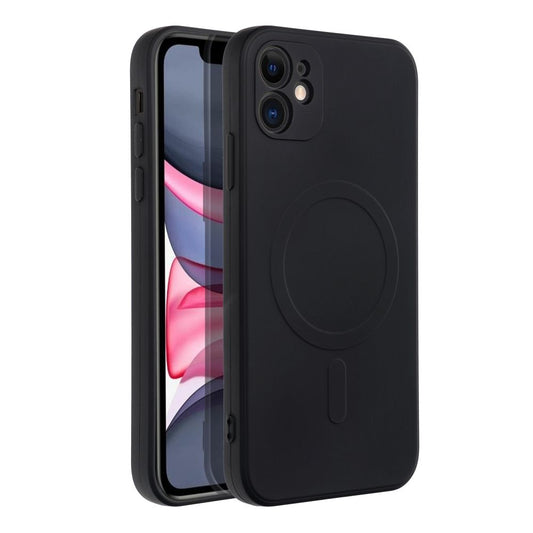 Калъф MagSafe за Apple iPhone 11, OEM, Silicone Mag, Черен