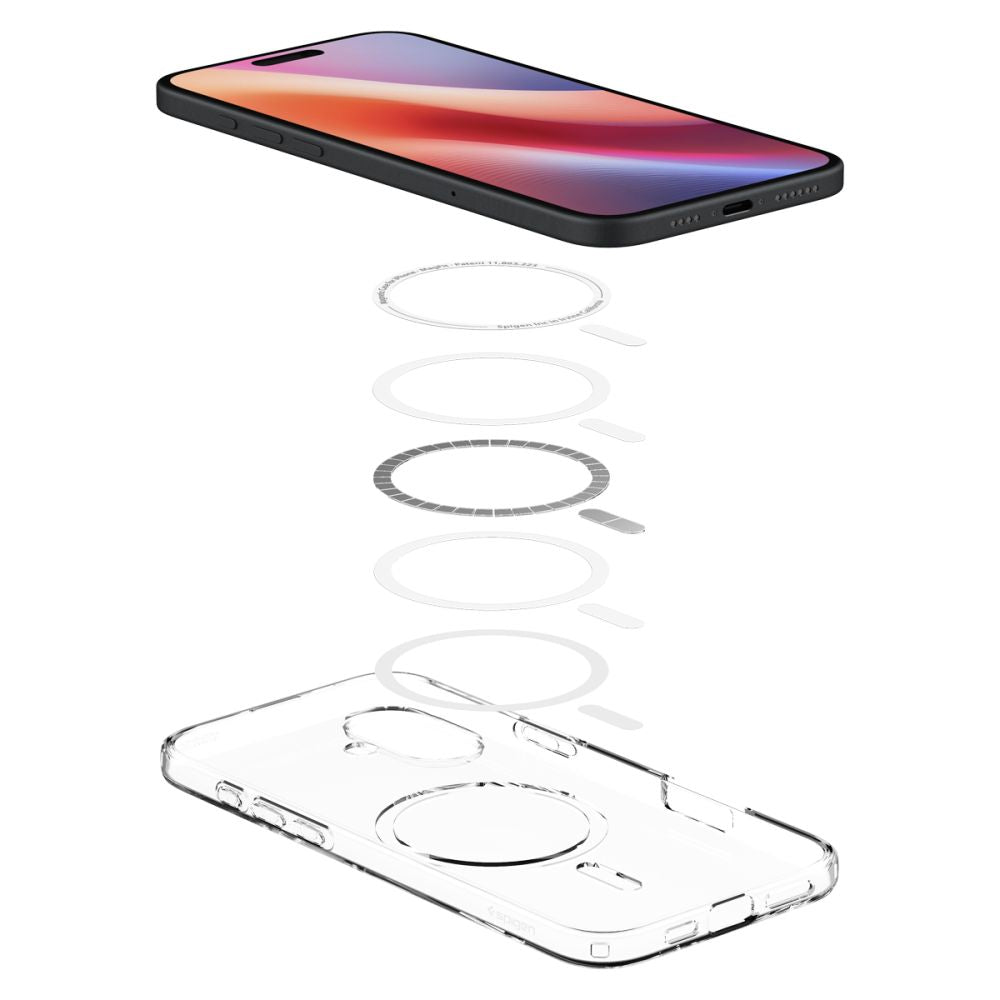 Калъф MagSafe за Apple iPhone 16 Plus, Spigen, Liquid Crystal, прозрачен ACS08388