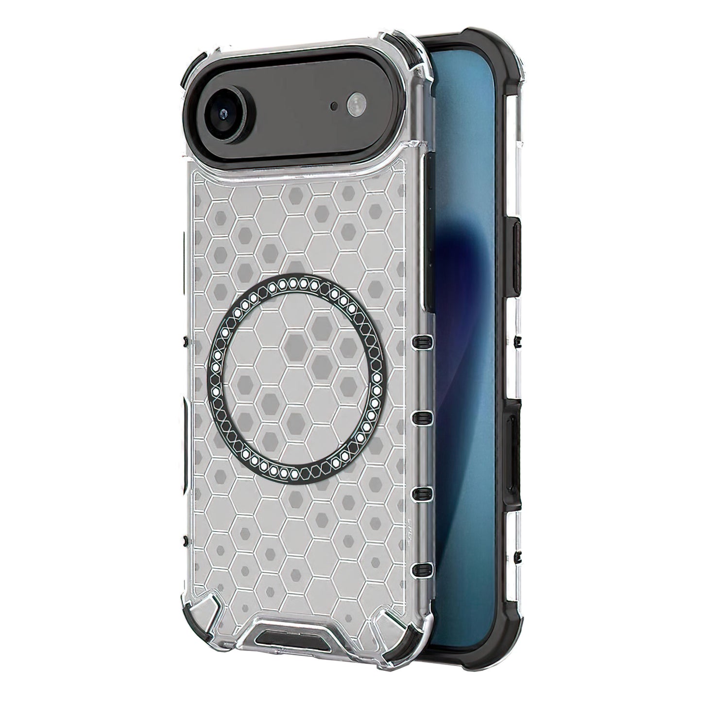 Калъф MagSafe за Apple iPhone 17 Air, Techsuit, HoneyComb Shield, Бял
