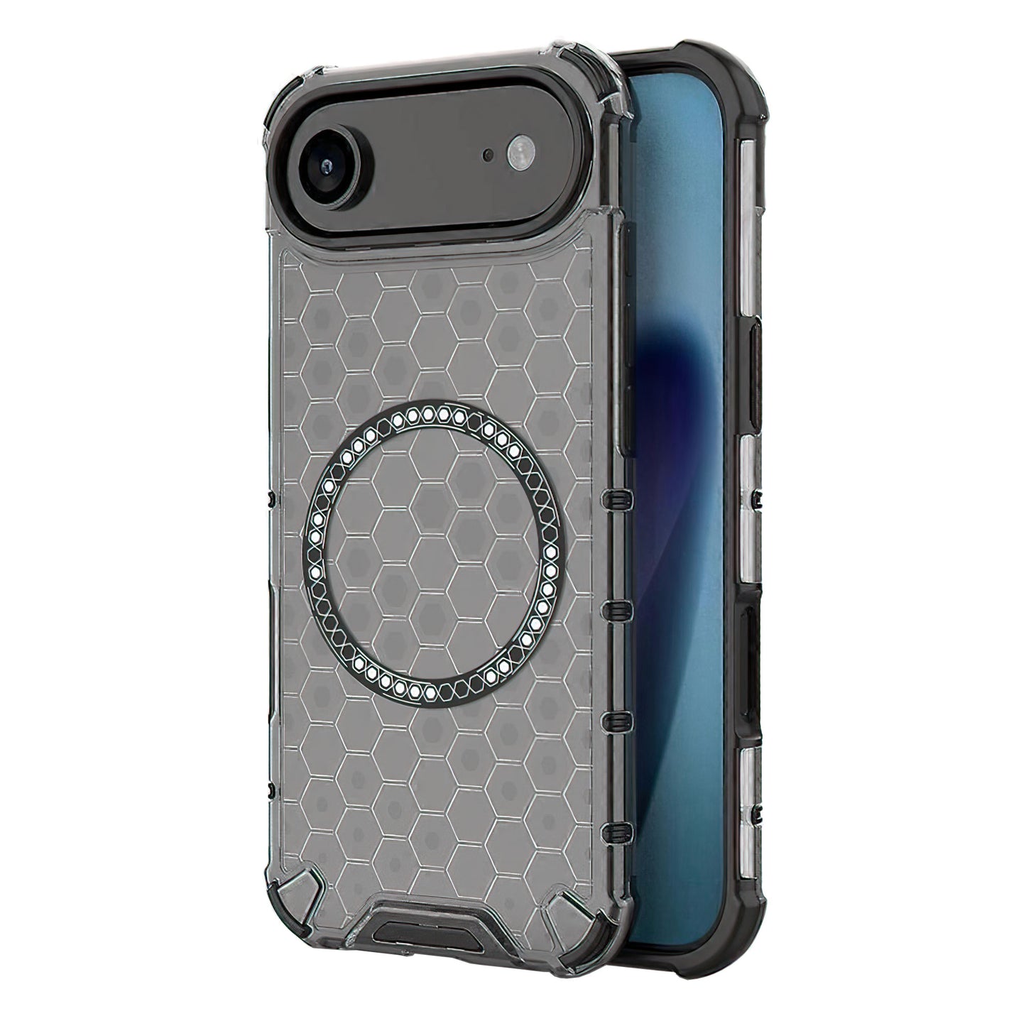 Калъф MagSafe за Apple iPhone 17 Air, Techsuit, HoneyComb Shield, Черен