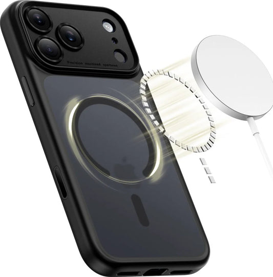 Калъф MagSafe за Apple iPhone 17 Pro Max, Tech-Protect, MagPeak, Матово черен