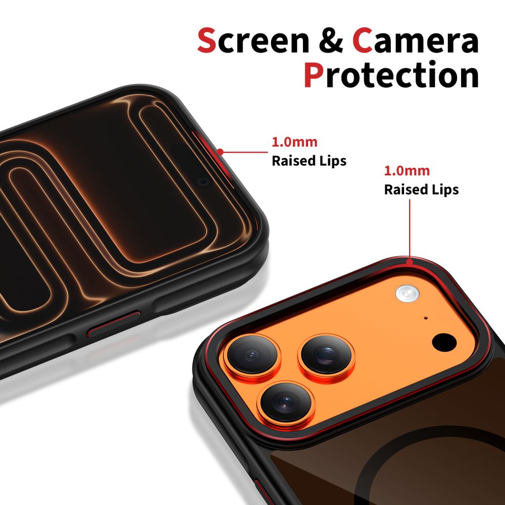 Калъф MagSafe за Apple iPhone 17 Pro Max, Tech-Protect, Maghybrid, Черен