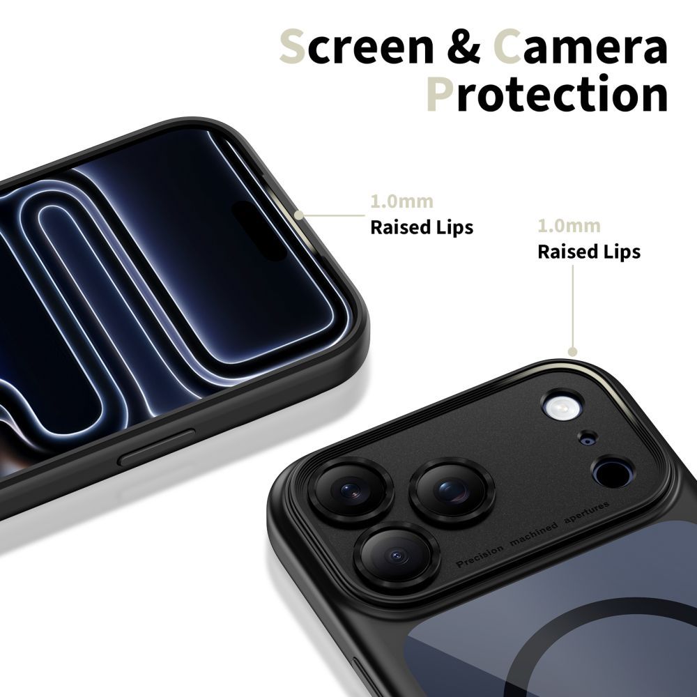 Калъф MagSafe за Apple iPhone 17 Pro, Tech-Protect, MagPeak, Черен