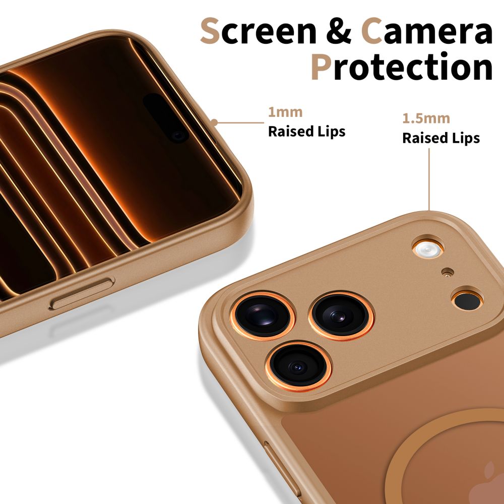 Калъф MagSafe за Apple iPhone 17 Pro Max, Tech-Protect, BasicMag, Матово кафяв
