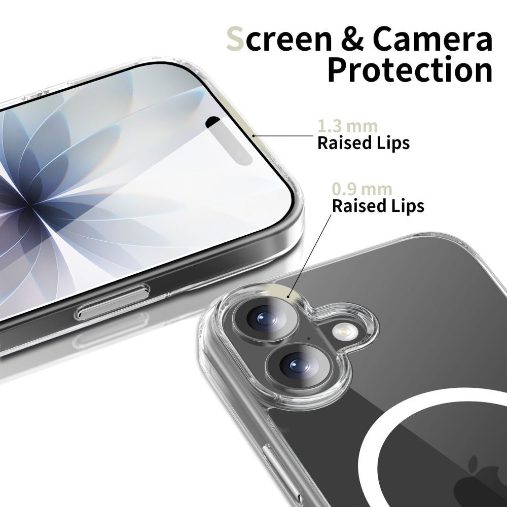 MagSafe Case for Apple iPhone 17, Tech-Protect, Flexair Hybrid CC, Transparent
