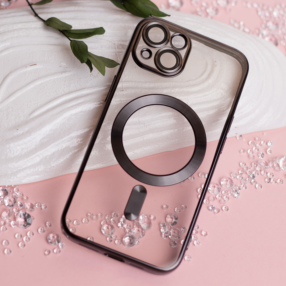 Калъф MagSafe за Apple iPhone 18 Pro / 17 Pro, OEM, Color Chrome Mag, Черен