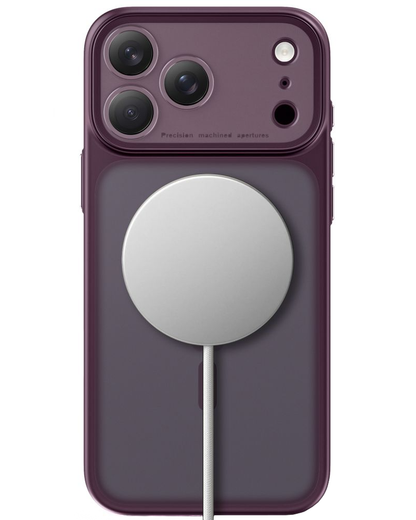 Калъф MagSafe за Apple iPhone 18 Pro / 17 Pro, Tech-Protect, MagPeak CC, Матово бордо