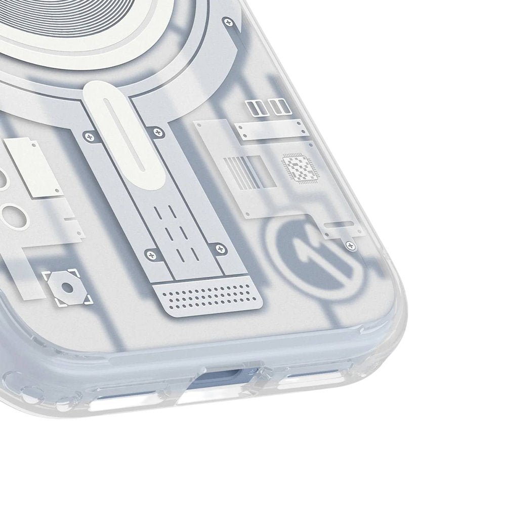 Калъф MagSafe за Apple iPhone 18 Pro / 17 Pro, Spigen, C11 Ultra Hybrid MagFit Element, бял ACS12308
