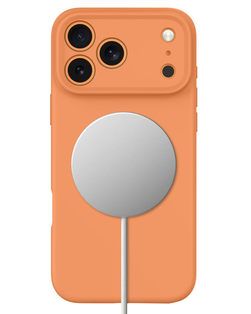 Калъф MagSafe за Apple iPhone 18 Pro Max / 17 Pro Max, Tech-Protect, силиконов, оранжев

