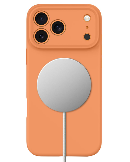 Калъф MagSafe за Apple iPhone 18 Pro Max / 17 Pro Max, Tech-Protect, силиконов, оранжев
