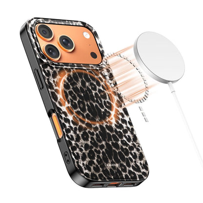 Калъф MagSafe за Apple iPhone 17 Pro Max, Tech-Protect, Lamano Leopard, Черен
