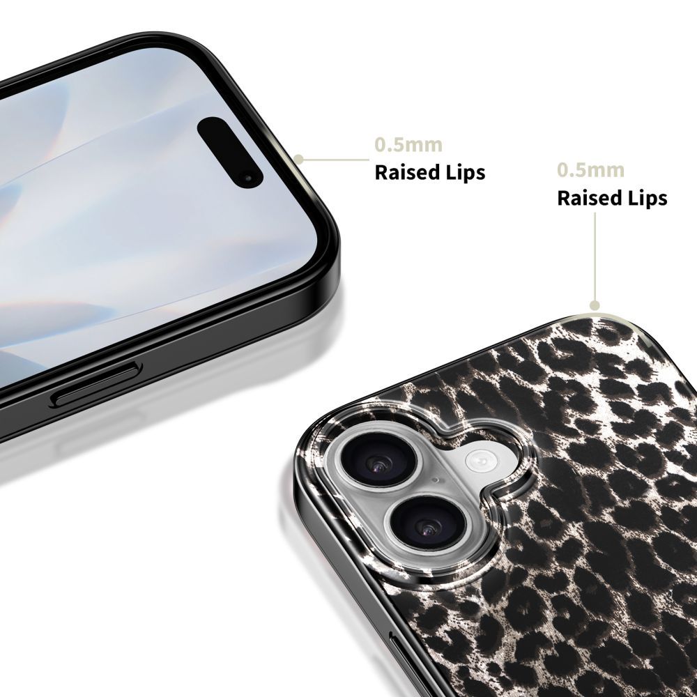 Калъф MagSafe за Apple iPhone 17, Tech-Protect, Lamano Leopard, Черен