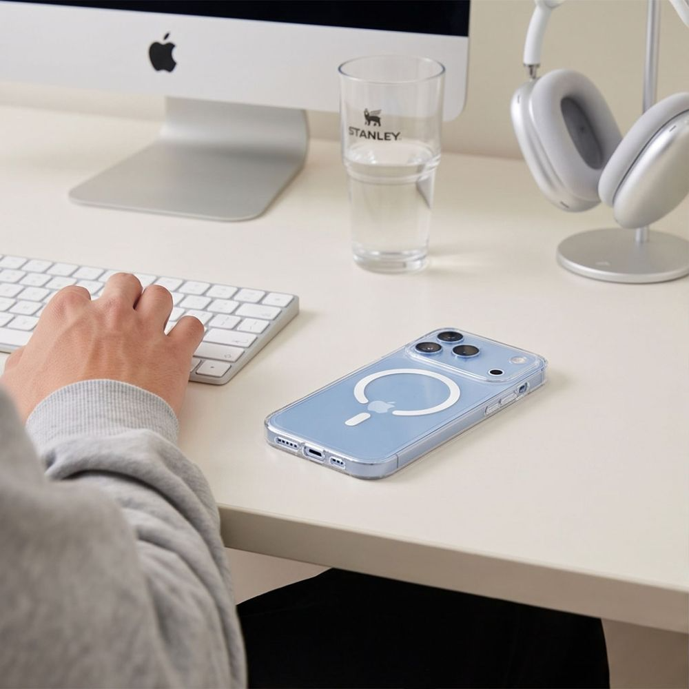 Калъф MagSafe за Apple iPhone 18 Pro / 17 Pro, Tech-Protect, Flexair, Прозрачен