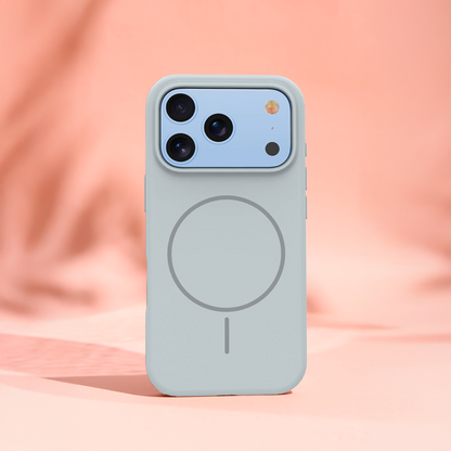 Калъф MagSafe за Apple iPhone 18 Pro Max / 17 Pro Max, OEM, тънък силикон, сив