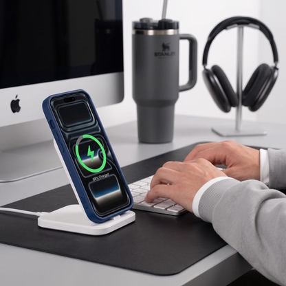 Калъф MagSafe за Apple iPhone 18 Pro / 17 Pro, Tech-Protect, BasicMag, Матово тъмносиньо
