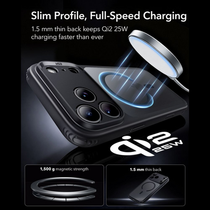Калъф MagSafe за Apple iPhone 18 Pro Max / 17 Pro Max, ESR, Classic Hybrid, Черен